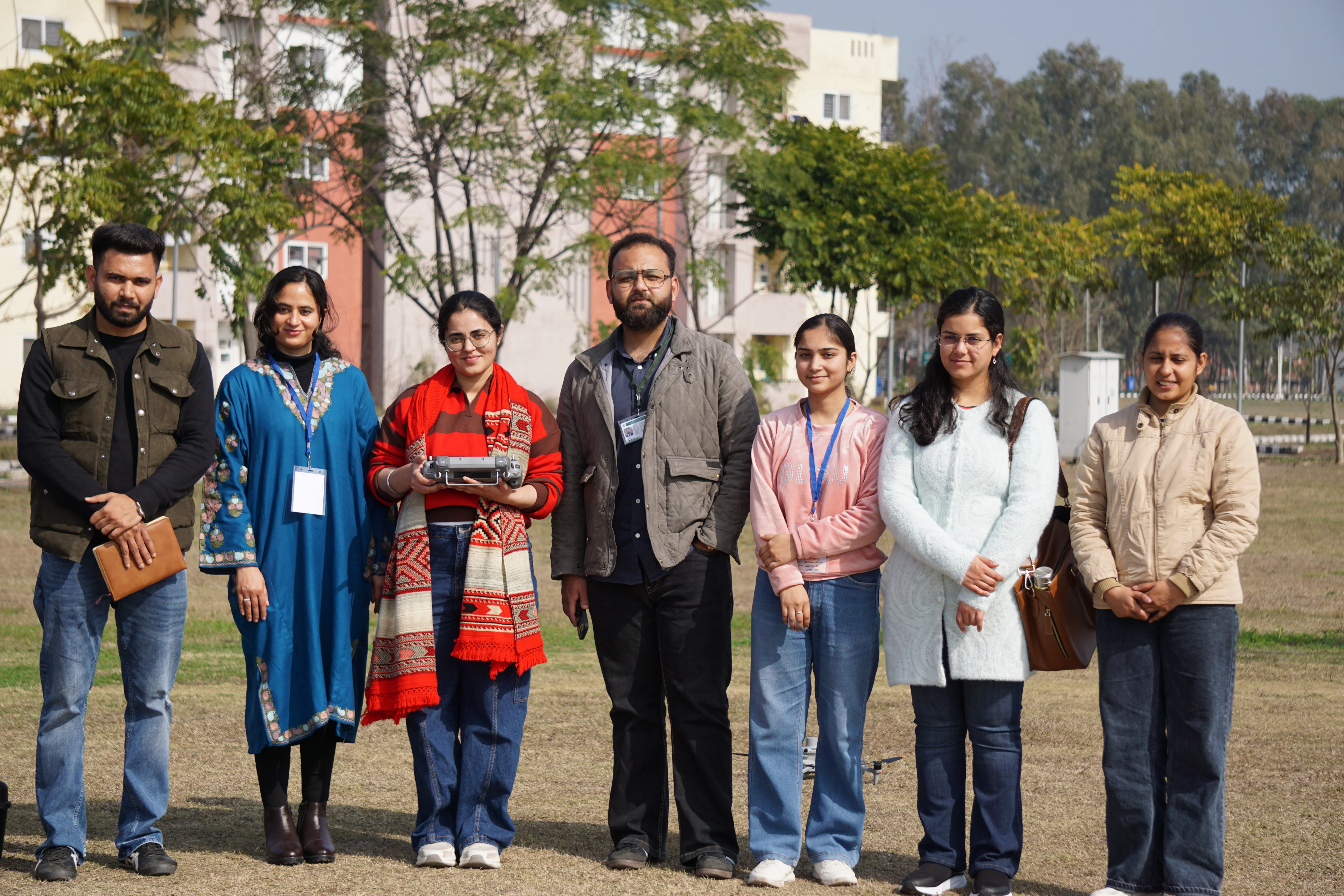 Students practicing drone operations